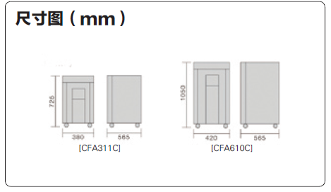 冷却水循环装置CFA311C/610C尺寸图